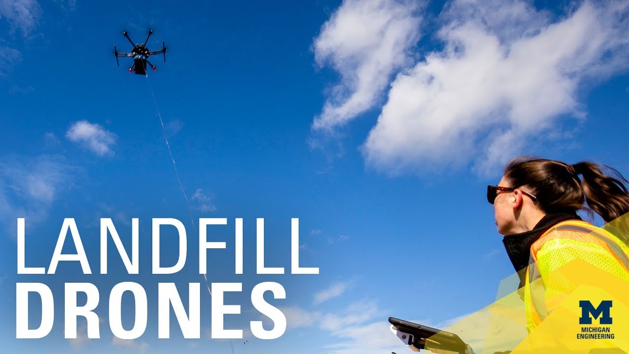 Using autonomous drones to map methane in landfills