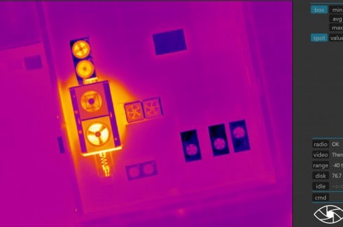 Thermal Image collected during industrial inspection