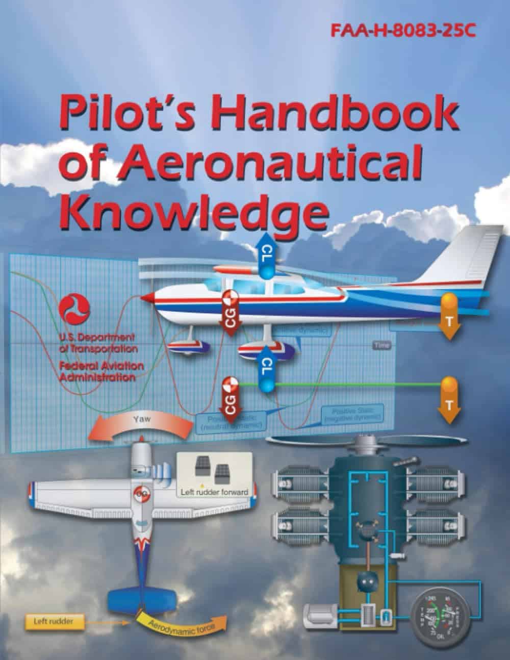 pilot's handbook of aeronautical knowledge faa h 8083 25c (color print)